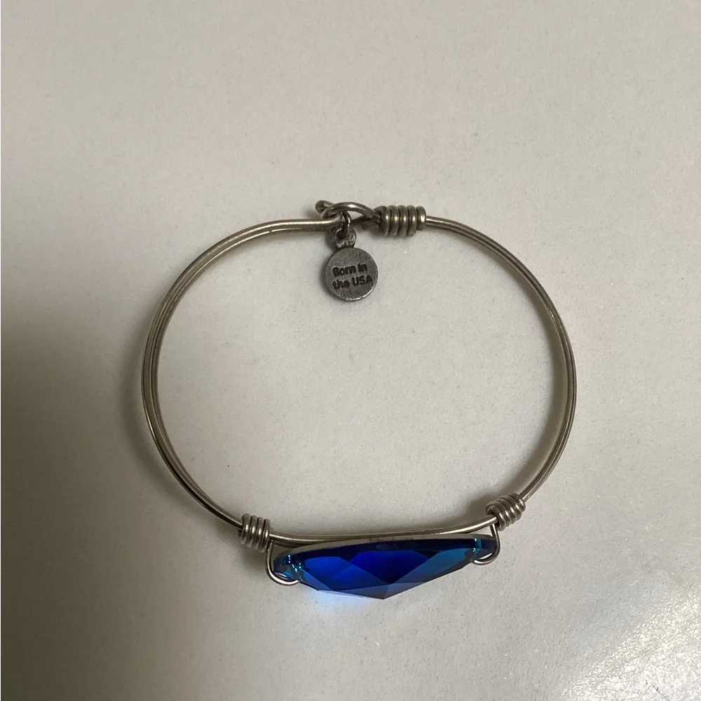 Luca & Danni royal blue bauble bangle - Picture 4 of 7